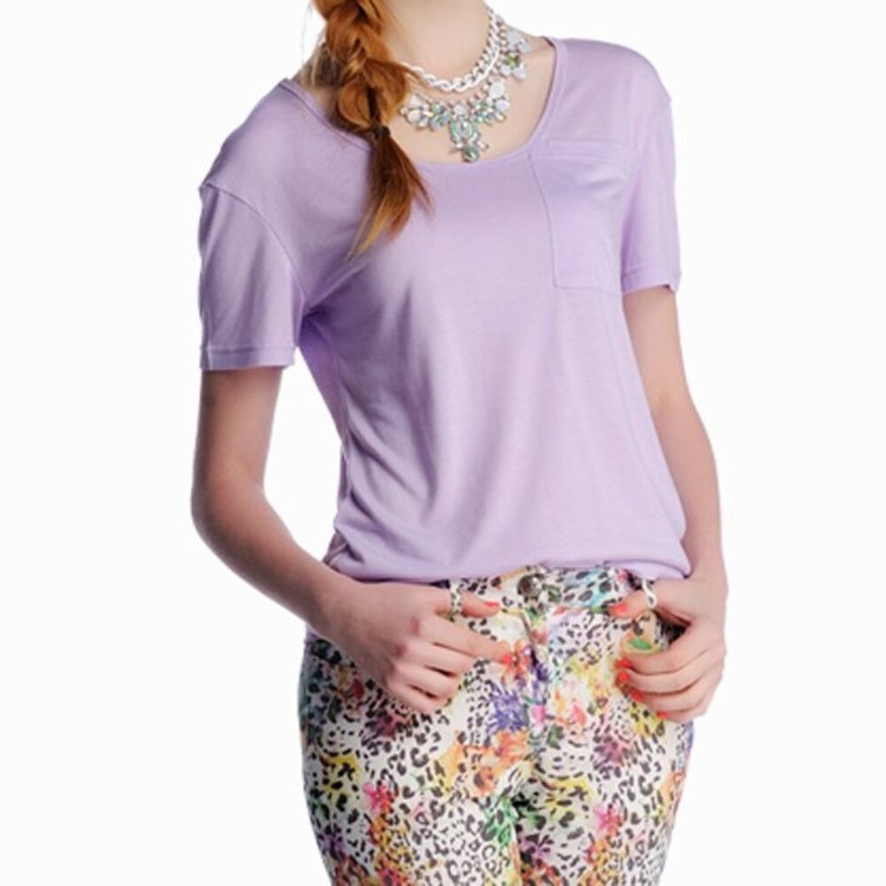 Women's Knit Lavender Color T-Shirt